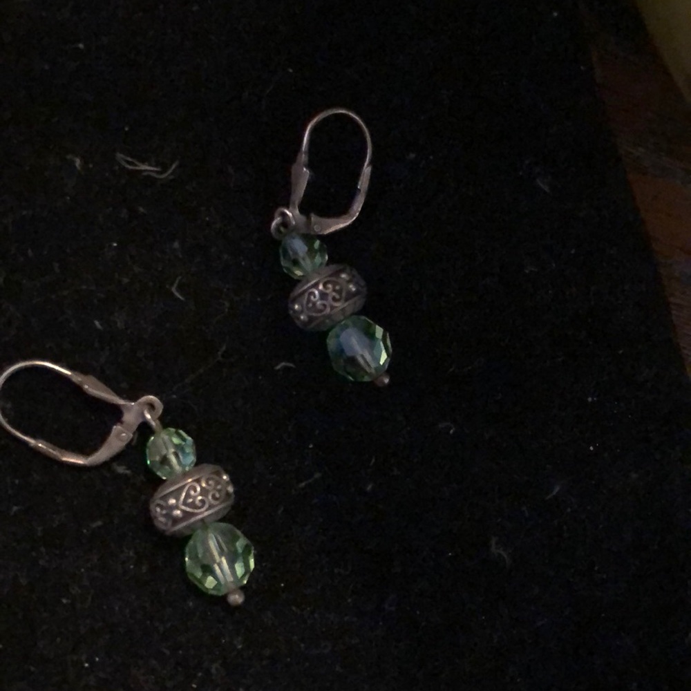 hsn,  earrings were sterling and a genuine stone